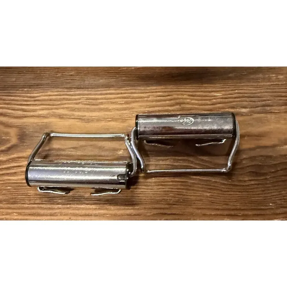 1961-64 Ford Seat Belt Retractors Pair MOD 100 B-W OEM Vintage Chrome-